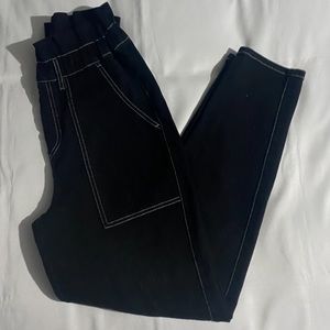 Something Navy Harlow Paperbag Tapered Leg Utility Pants